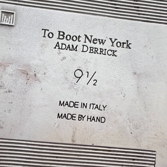 To Boot New York Adam Derrick Men Size 9.5 Brown Neutral Suede Lace Up Shoes - Picture 15 of 16